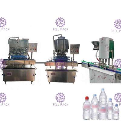 500 มิลลิลิตร / 1L / 2L สัตว์เลี้ยงดื่มน้ำ 3 In 1 Monoblock เครื่องซักผ้าฟิลเลอร์ Capper อุปกรณ์ / พืช / เครื่อง / ระบบ / สาย
