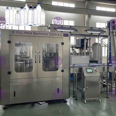 PLC ควบคุม PET ล้างเครื่องบรรจุสูงสุดด้วยหน้าจอสัมผัส