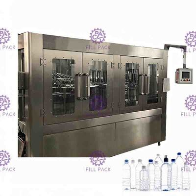 6000BPH 2000ml อัตโนมัติ 3 ใน 1 เครื่องบรรจุน้ำบริสุทธิ์