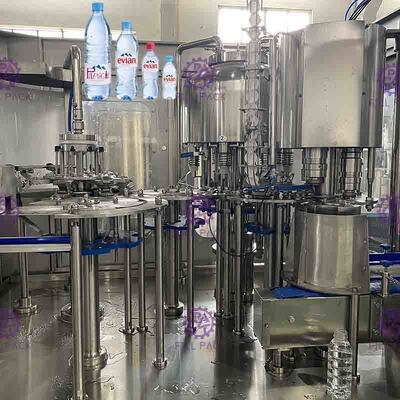 เครื่องบรรจุน้ำขวดเล็กอัตโนมัติ PET 3 In 1 / Monoblock Aspetic 2000ml