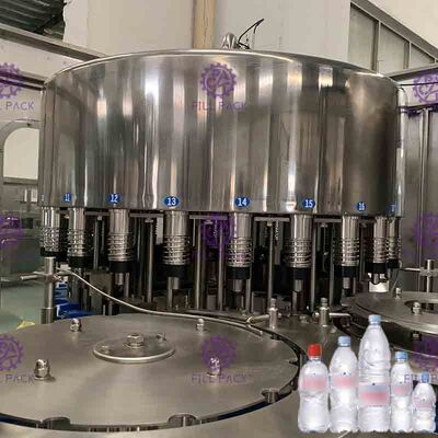 เครื่องบรรจุน้ำแร่ Monoblock 3 ใน 1 เครื่องล้างขวดพลาสติก 10,000BPH
