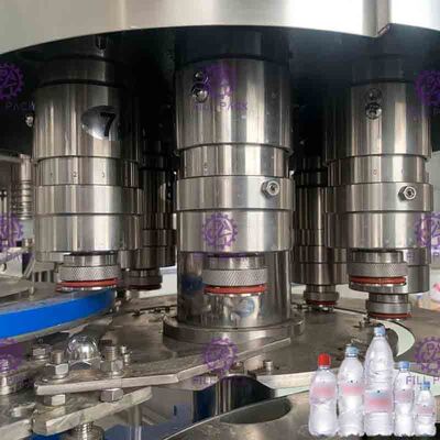 เครื่องบรรจุน้ำแร่ Monoblock 3 ใน 1 เครื่องล้างขวดพลาสติก 10,000BPH