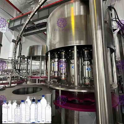 25000BPH เครื่องบรรจุขวดน้ำด้วยซีเมนส์ PLC และสองชิ้นก่อสร้าง