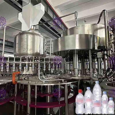 เครื่องบรรจุน้ำบริสุทธิ์อัตโนมัติ 20000BPH 40 หัวความดันปกติ