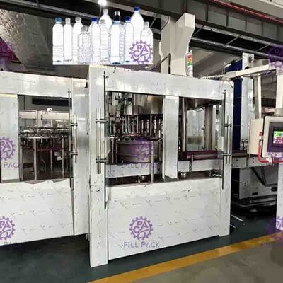 เครื่องบรรจุน้ำบริสุทธิ์อัตโนมัติ 20000BPH 40 หัวความดันปกติ
