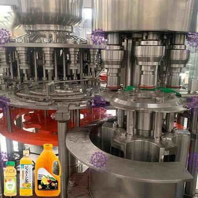 เครื่องบรรจุน้ำร้อนอัตโนมัติขวดพลาสติกขนาดเล็ก 3 ใน 1 / สายการผลิต / โรงงานบรรจุขวด