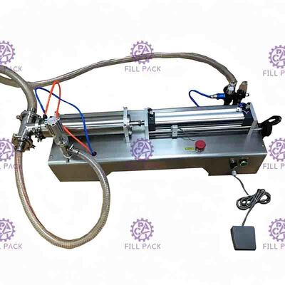 0.6mpa เครื่องบรรจุของเหลวแบบนิวแมติกวางหัวเดียว