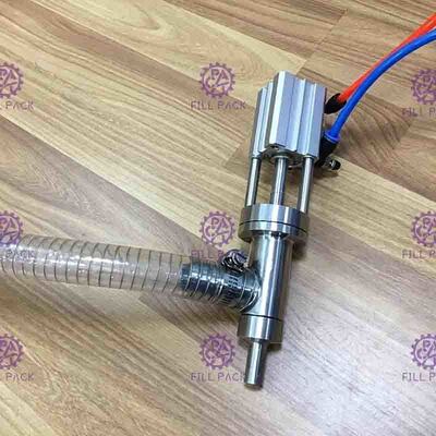 0.6mpa เครื่องบรรจุของเหลวแบบนิวแมติกวางหัวเดียว