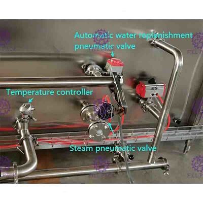 20000BPH เครื่องบรรจุร้อนอัตโนมัติ Pasteurizer Cooling อุปกรณ์อุโมงค์