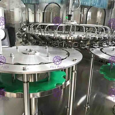 เครื่องบรรจุน้ำผลไม้อัตโนมัติ 4 ใน 1 ขวด PET Monoblock Pulp Fruit Granule
