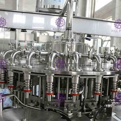 เครื่องบรรจุน้ำผลไม้ 6000BPH พร้อมระบบไหลย้อนพร้อม PLC sontrol