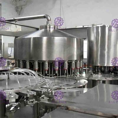 PLC ควบคุมอัตโนมัติเครื่องบรรจุน้ำผลไม้ด้วยความเร็ว 6000BPH