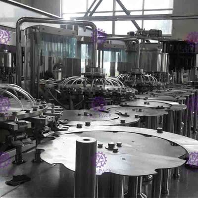 Monoblock Liquid Filling Machine, 5 In 1 ฟิลเลอร์ขวดน้ำผลไม้เยื่อกระดาษพลาสติก