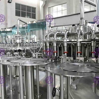SUS304 เครื่องบรรจุน้ำผลไม้ขวดแก้ว 2 ลิตร 4000BPH พร้อม Homogenizer
