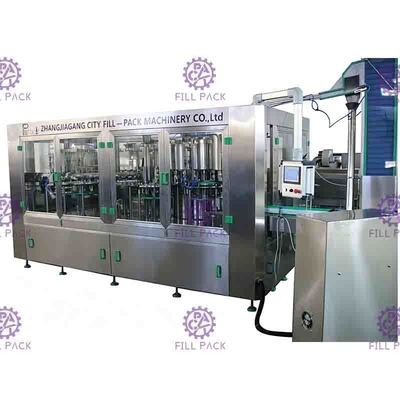 10000BPH เครื่องบรรจุขวดน้ำมะม่วง 330 มล. 4 ตำแหน่งการฉีดพ่น