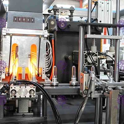 เครื่องเป่าขวด PET ขนาด 0.1-2 ลิตรสองช่องสำหรับสายการผลิตน้ำผลไม้
