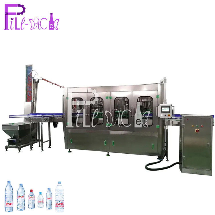 เครื่องบรรจุน้ำปลอดเชื้อความปลอดภัยสูง 0.5L ขวดพลาสติก Monoblock Aseptic 0.5MPA