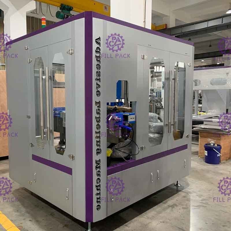 เครื่องติดฉลากขวดแก้วเบียร์แบบโรตารี่สำหรับฉลากเดี่ยว