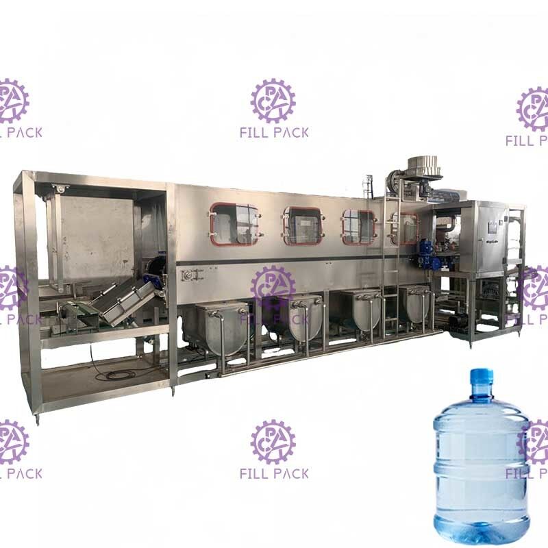 เครื่องบรรจุน้ำอัตโนมัติ 5 แกลลอน 300BPH พร้อมระบบควบคุม PLC