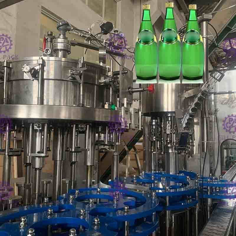 ขวดบรรจุ 12000BPH ควบคุมเครื่องแหวนประเภทของเหลวกระบอก PLC