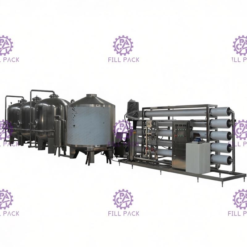 12000LPH เครื่องกรองน้ำอัตโนมัติระบบน้ำ ro UV Qzone Mixing Tower