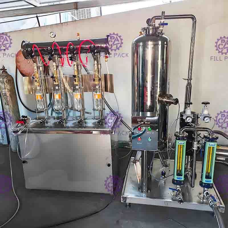 CO2 / น้ำเชื่อมเครื่องดื่มซอฟท์สายประมวลผลสำหรับการดื่มอัดลมระบบเติม