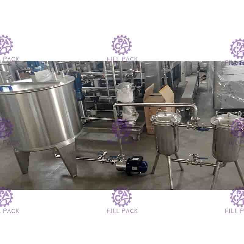 เครื่องดื่มชา 3000L/H อุปกรณ์เตรียมน้ำผลไม้ Plant System Blended Litchi Flavoured