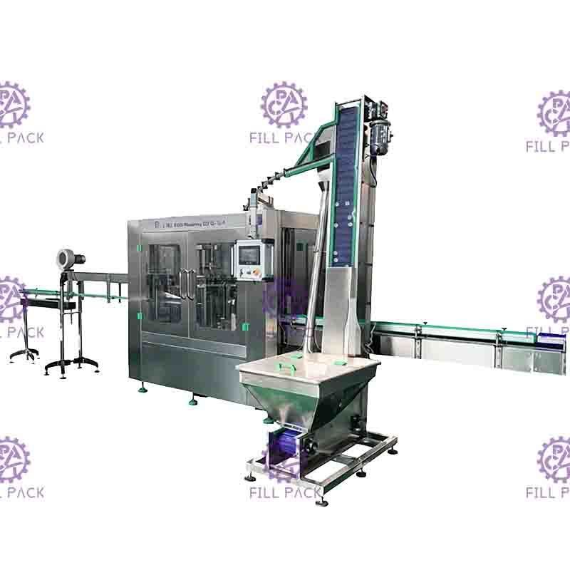 เครื่องบรรจุน้ำดื่มบริสุทธิ์อัตโนมัติขนาดเล็กสำหรับขวดพลาสติก PET