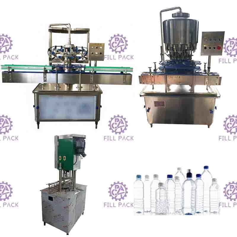 เครื่องบรรจุน้ำดื่มอัตโนมัติ 2000BPH สำหรับขวด PET ขนาดเล็ก