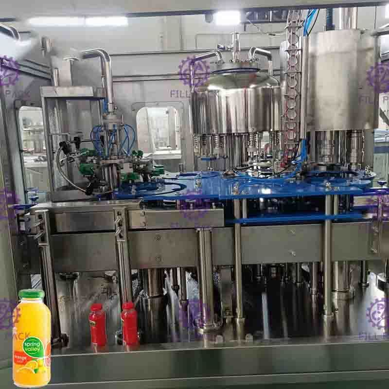 ระบบอุปกรณ์บรรจุขวดเครื่องดื่มรวมศูนย์ 8000BPH