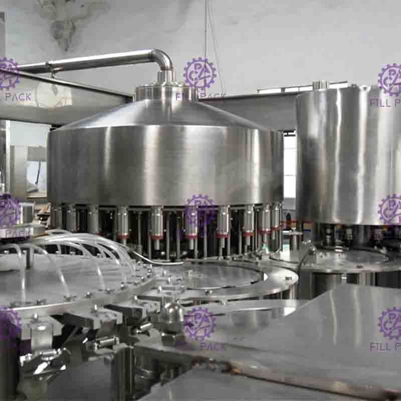 PLC ควบคุมอัตโนมัติเครื่องบรรจุน้ำผลไม้ด้วยความเร็ว 6000BPH
